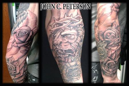 Tattoos - Black & Grey Friday Sleeve! - 131304